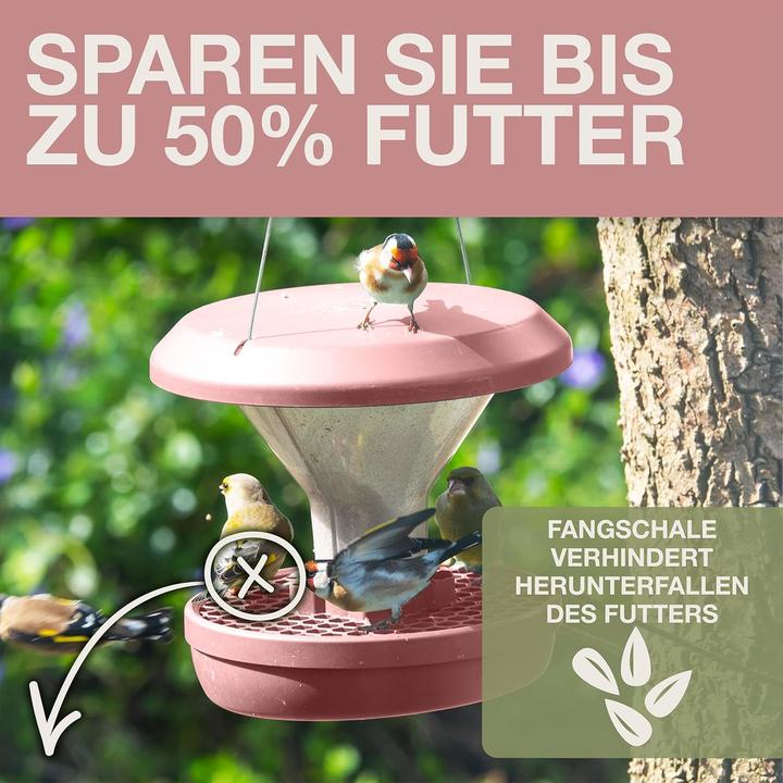 Actual product image Swissinno Vogel-Futtersilo Davos dusty rose SMART BIRDS