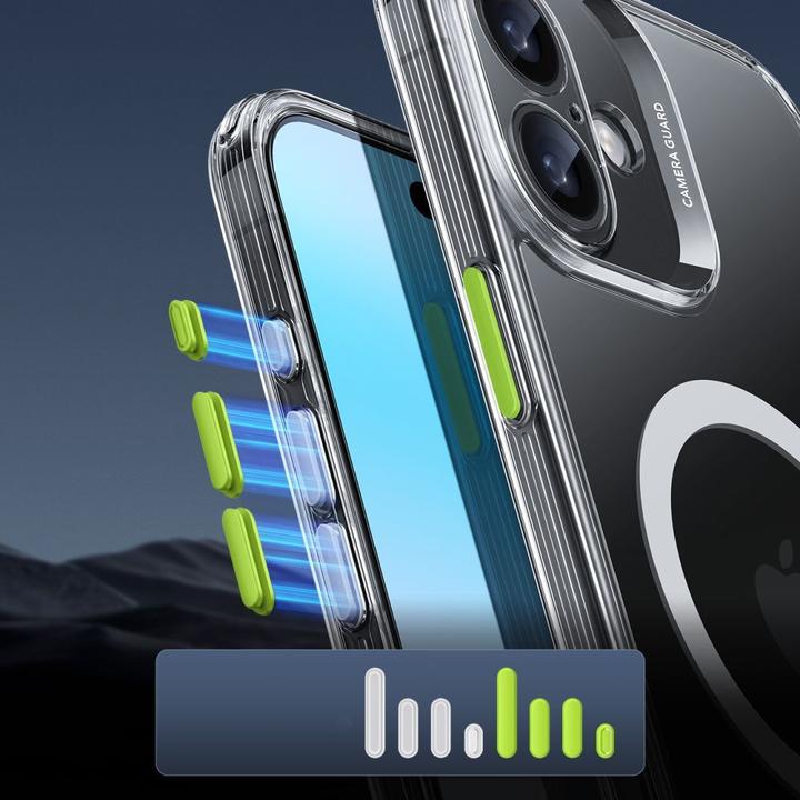 Actual product image ESR Etui Classic Pro Set Halolock MagSafe na iPhone 16 - przezroczyste (Apple iPhone 16)