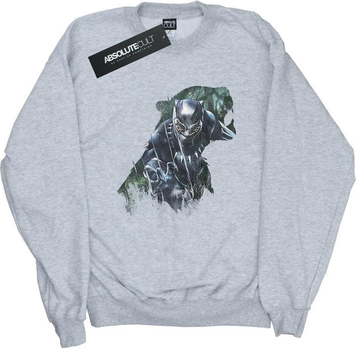 Immagine prodotto Felpa da uomo in cotone con silhouette selvaggia di Black Panther (3XL)