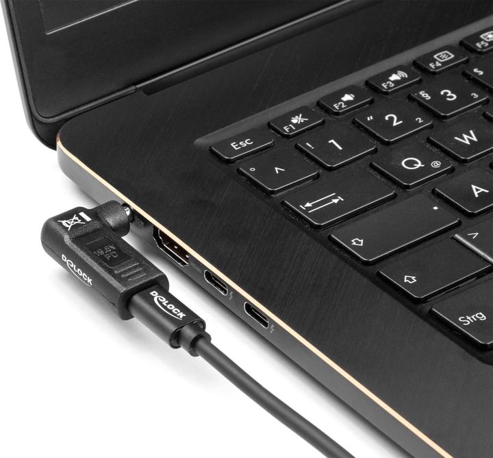 Produktbild Delock Adapter USB-C zu Acer 5.5 x 1.7 mm 90° gewinkelt (USB Typ-C, 3.80 cm)