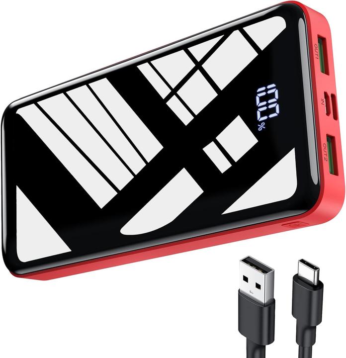 Actual product image Bextoo Powerbank 30000mAh, Red (27000 mAh, 22.50 W, 22.50 Wh)