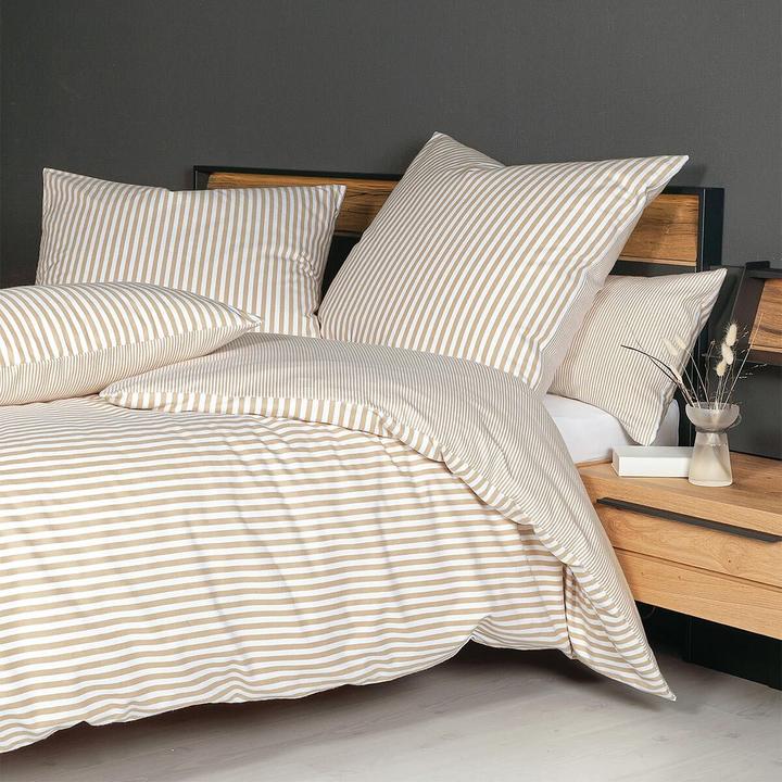 Immagine prodotto Janine Edelflanell Bettwäsche Chinchilla S 78060 (Set di biancheria da letto, 155x220 cm + 80x80 cm)