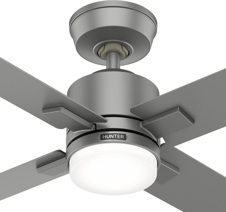 Actual product image Hunter Fans DC Deckenventilator Mila Silber mit LED & Fernbedienung (44 dB)