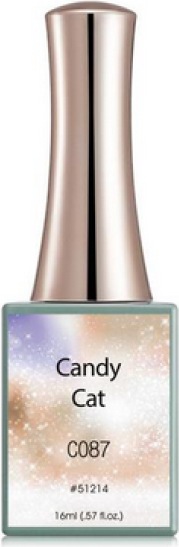 Produktbild Canni Gellack Candy Cat C087 UV/LED (Beige Glitzer-Schimmer, Gel-Effekt Nagellack)