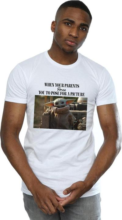 Actual product image Star Wars Mens The Mandalorian Force Picture T-Shirt (XL)