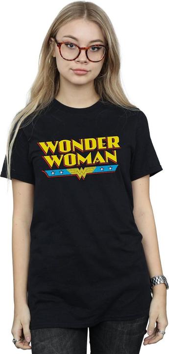 Immagine prodotto Wonder Woman Text Logo Maglietta Ampia Donna (S)