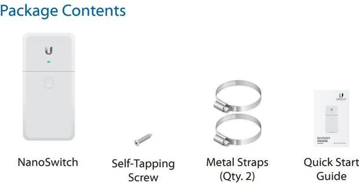 Actual product image Ubiquiti N-SW:Outdoor 24V passive PoE Switch (4 ports)