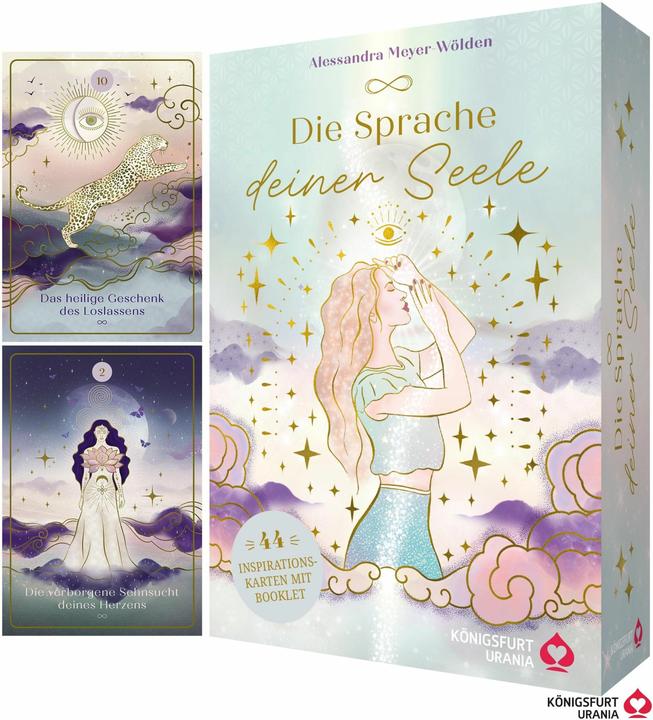 Image du produit Die Sprache deiner Seele - 44 Inspirationskarten (Orakelkarten) (Allemand, Alessandra Meyer-Wölden, 2025)