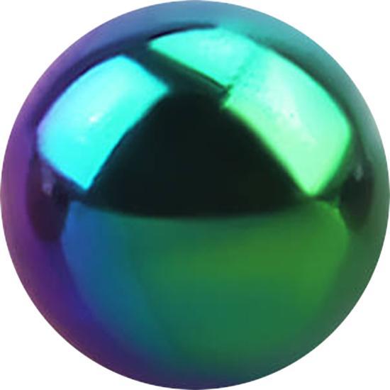 Actual product image Star Piercing Ball coloured (Titanium, without brass)