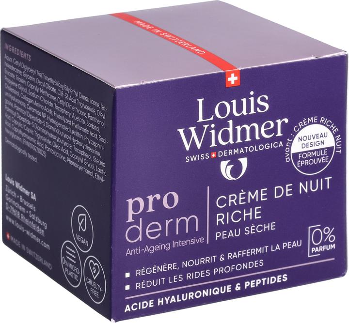 Produktbild Widmer Louis Proderm Nachtcreme reichhaltig ohne Parfum 50 ml (50 ml, Nachtcreme)