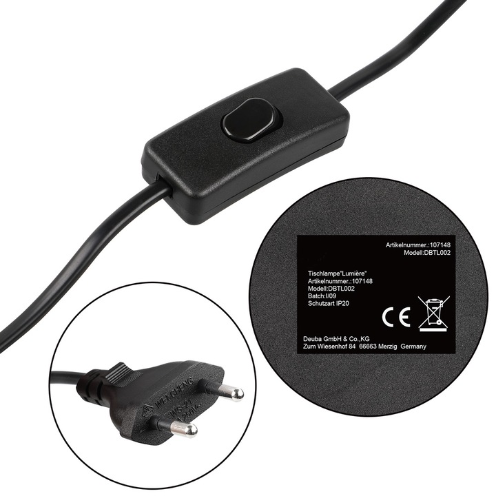 Produktbild Monzana Nachttischlampe (E14)
