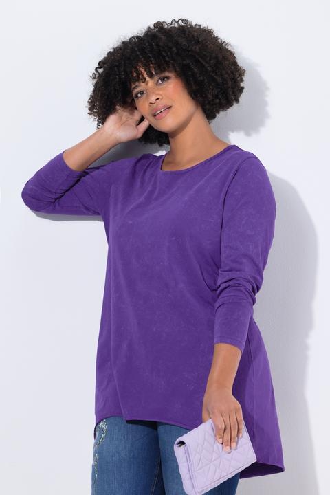 Immagine prodotto Angel of Style Maglia dal taglio lungo e svasato in jersey slavato con tintura a freddo (44)