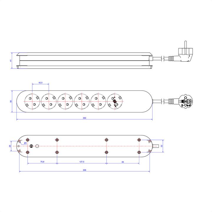 Produktbild Bachmann Smart (6x, CEE 7/3, 3 m)