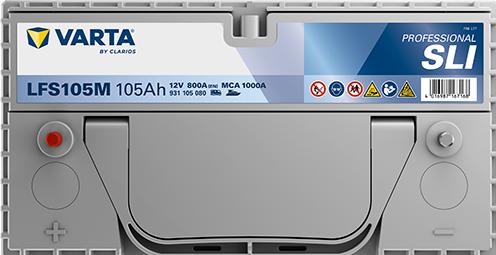 Immagine prodotto Varta Batteria LFS105 M 12V 105Ah 800 IT (A) (12 V, 105 Ah)
