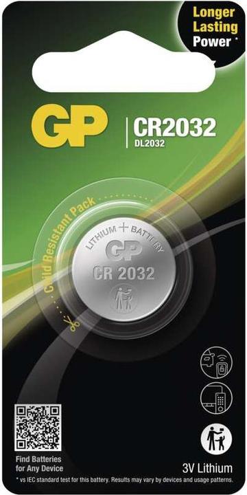 Produktbild GP Batteries Lithium Cell (1 Stk., CR2032, 210 mAh)