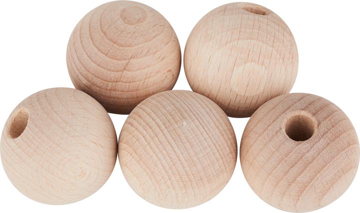Actual product image VBS Wooden balls half drilled "Ø 35 mm
