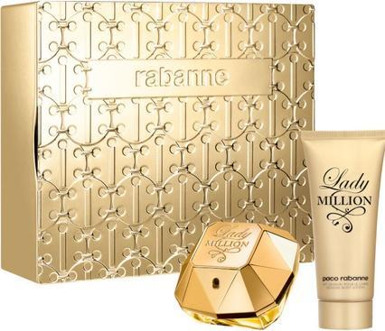 Paco Rabanne Lady Million - EDP 80 ml + body lotion 100 ml (Parfum Set)