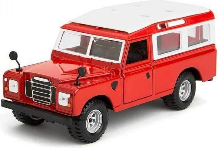 Actual product image Bburago Land Rover Series II 1/24 red