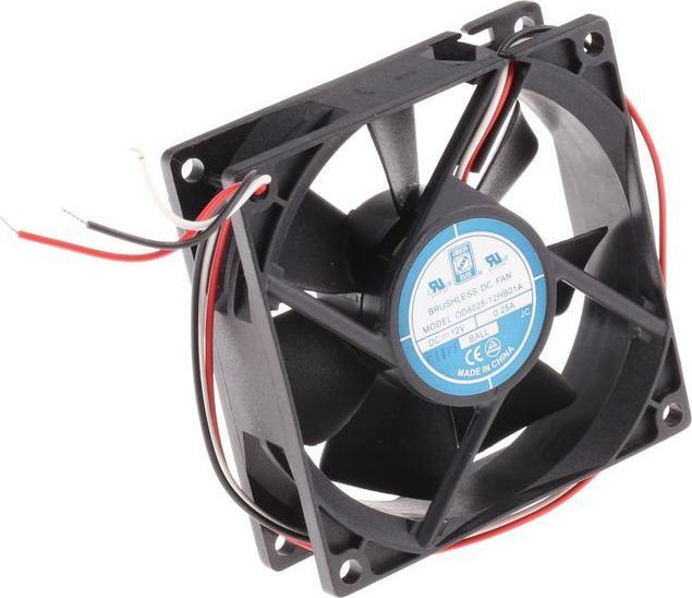 Produktbild RS PRO Lüfter 80x80x25mm 12VDC 3W 68m³/h (80 mm)