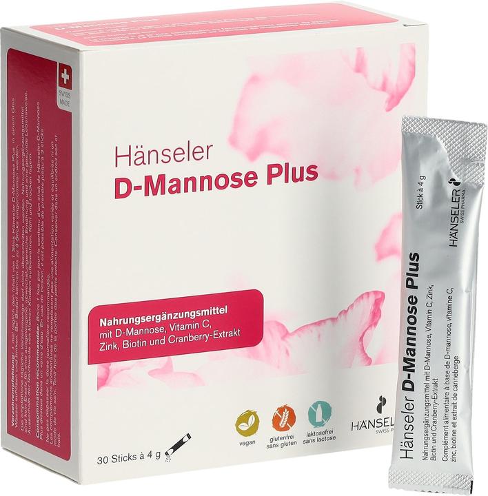 Produktbild Hänseler D-Mannose Plus Plv (30 Stück, Stift, 158 g)