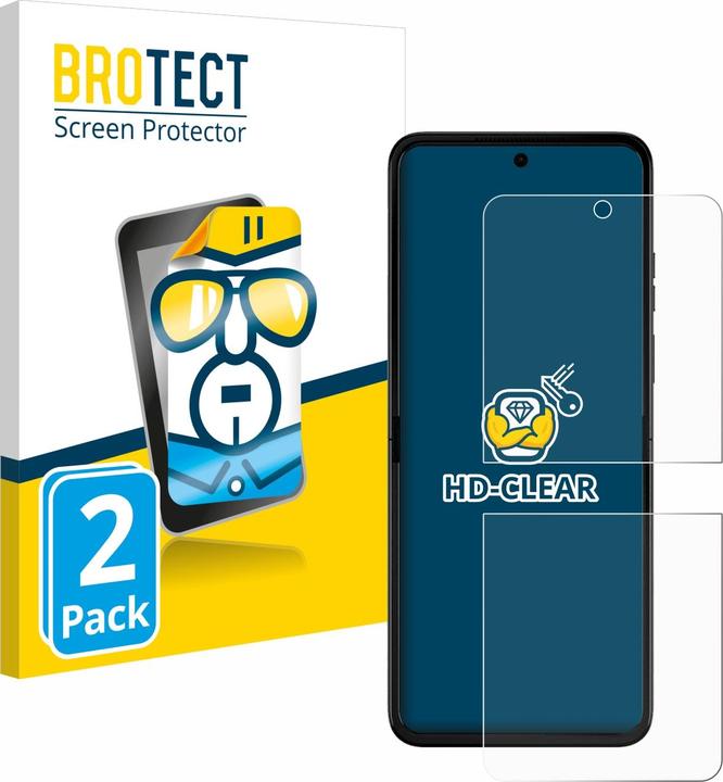 Produktbild BROTECT Schutzfolie Displayschutz Klar (2 Stück, Motorola Razr 50 Ultra)