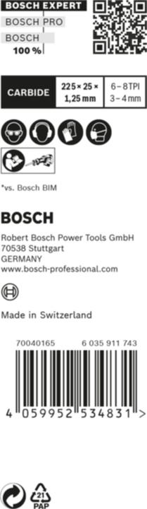Produktbild Bosch Professional Zubehör Expert Säbelsägeblatt