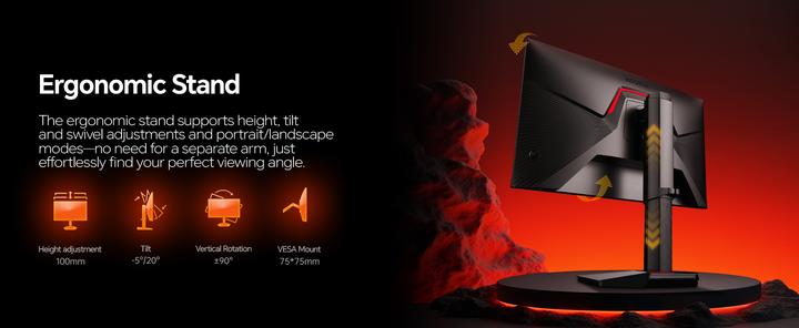 Actual product image HKC KOORUI 27 IPS MONITOR G2741L (3840 x 2160 Pixels, 27")