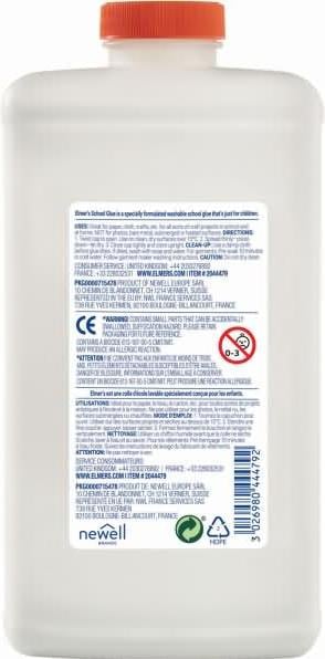 Actual product image Elmer's School Glue (1057 g, 946 ml)