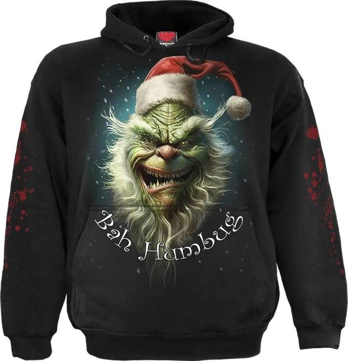 Immagine prodotto Spiral Felpa con Cappuccio Bah Humbug Adulto Unisex (M)