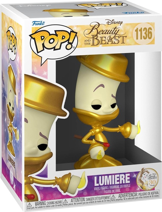 Actual product image Funko Pop! Disney Beauty & the Beast : Lumiere (1136)
