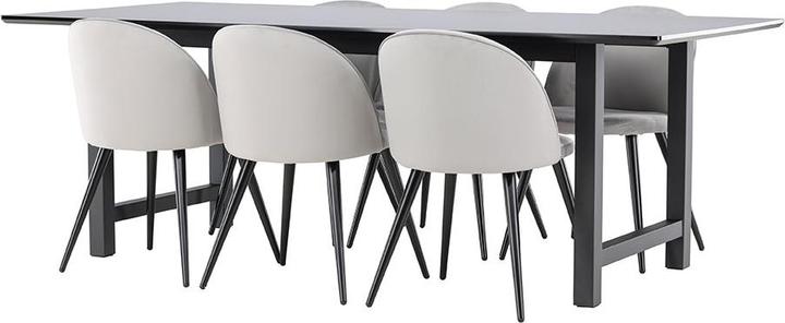 Produktbild Ebuy24 Essgruppe Oslo schwarz (MDF)