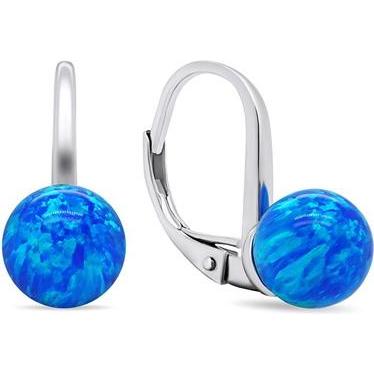 Brilio, Ohrringe, Silver - Charming silver earrings with synthetic opals EA681WB