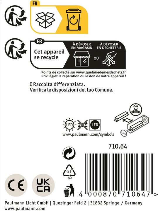 Produktbild Paulmann PAUL LED-Deckenleuchte (460 lm)