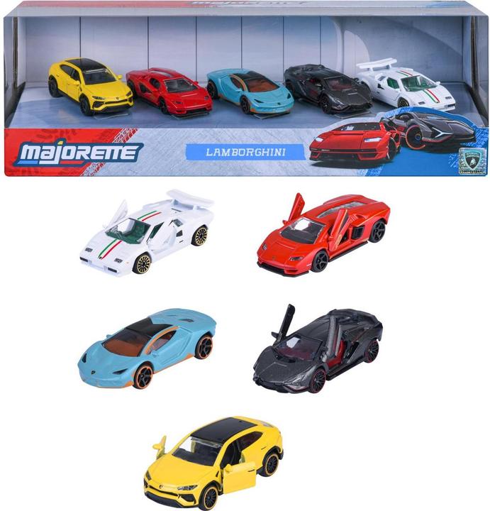 Image du produit Majorette Pack cadeau Lamborghini 5 pièces