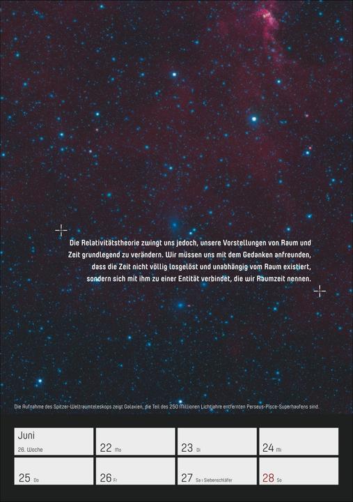 Actual product image Harenberg Stephen Hawking - Universum Wochenplaner 2026 - 53 faszinierende Bilder und Zitate