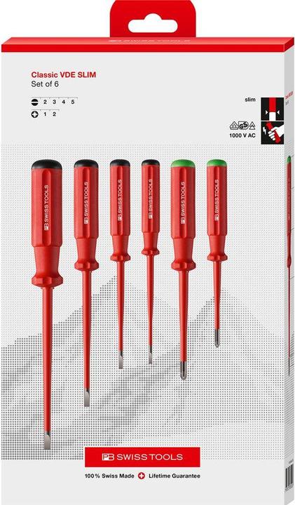 Actual product image PB Swiss Tools Screwdriver sets (Phillipps cross recess (PH), Slotted screws)