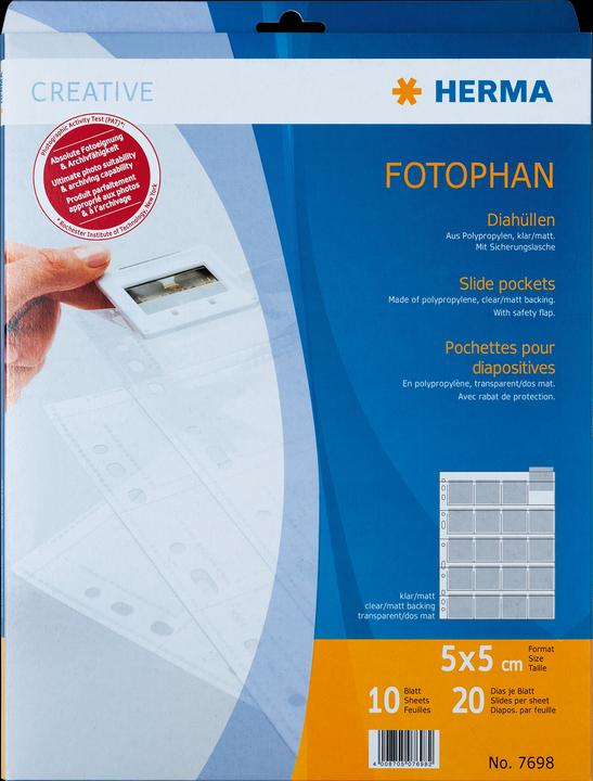 Image du produit Herma Pochettes pour diapositives (A4, 1 x)