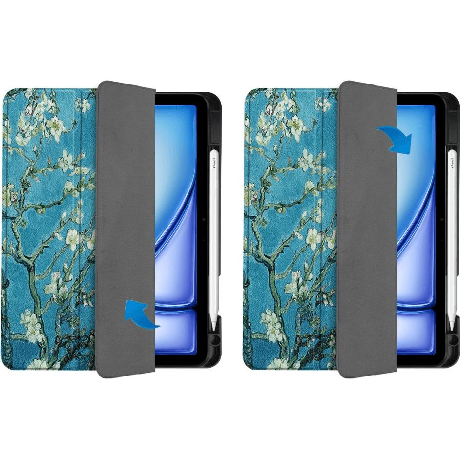 Thumbnail - Cover-Discount iPad Air 11 2024 - Smart Case Pencil Halter Motiv (iPad Air 11 2024 (M2)), Tablet Hülle, Mehrfarbig