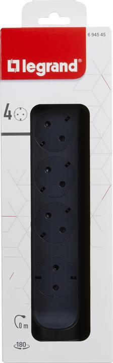 Actual product image Legrand Rotating power strip 4x socket, without cable Black 694545 (4x)