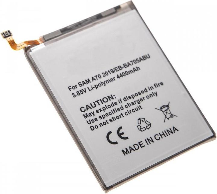 Immagine prodotto AccuCell Akku passend für Samsung Galaxy A70, Li-Polymer, 3,85V, 4400mAh, 16,9Wh, built-in, ohne Werkzeug