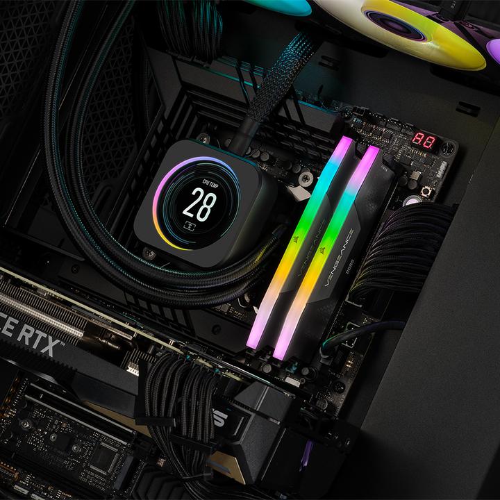 Productafbeelding Corsair D548GB 7000-40 Vengeance RGB bk K2 COR (2 x 24GB, 7000 MHz, DDR5 RAM, DIMM 288 pin)