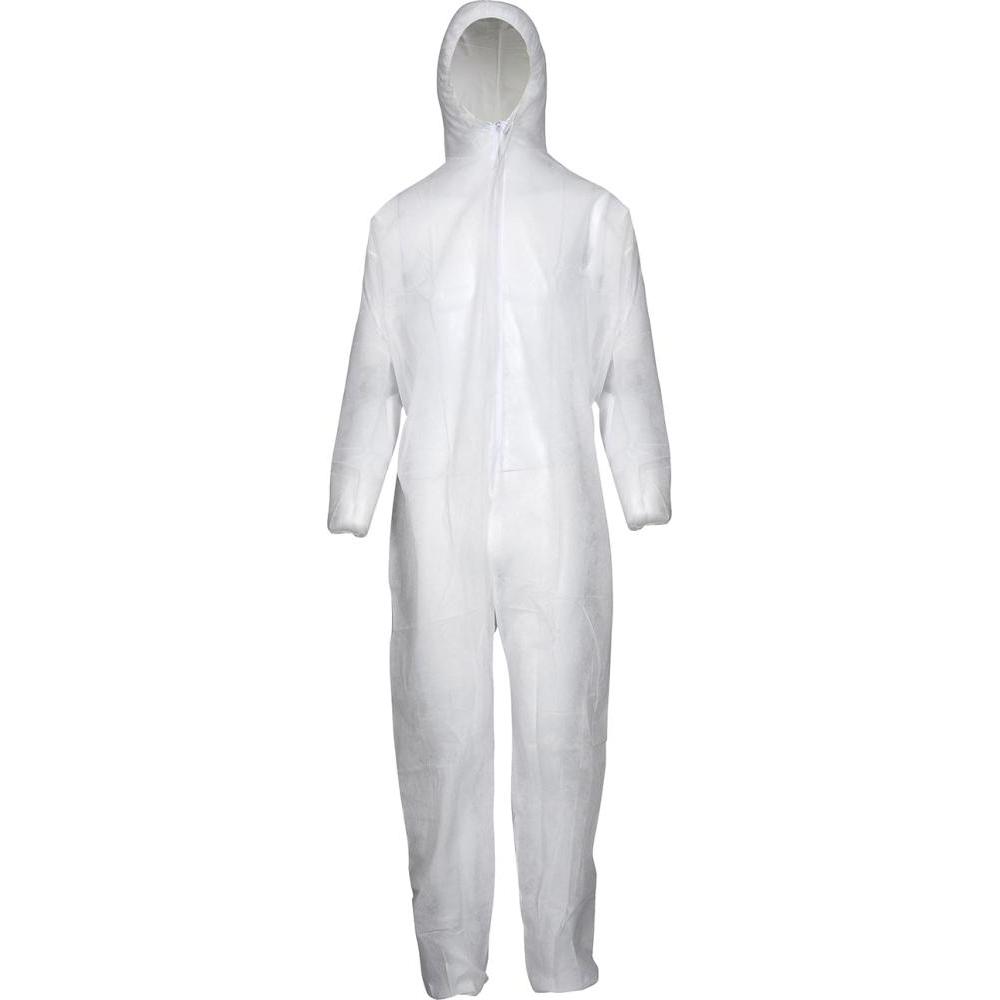 Magni, Arbeitsjacke, Schutzoverall, PP, 50g/qm, weiss, Gr.XL (XL)