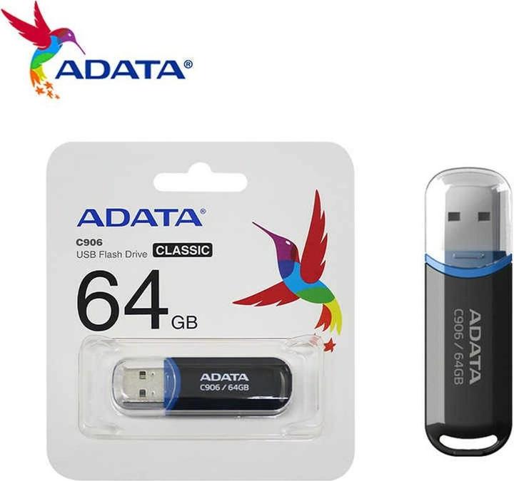 Image du produit Adata C906 Clé USB2.0 64 Go Classic (64 Go, USB-A)