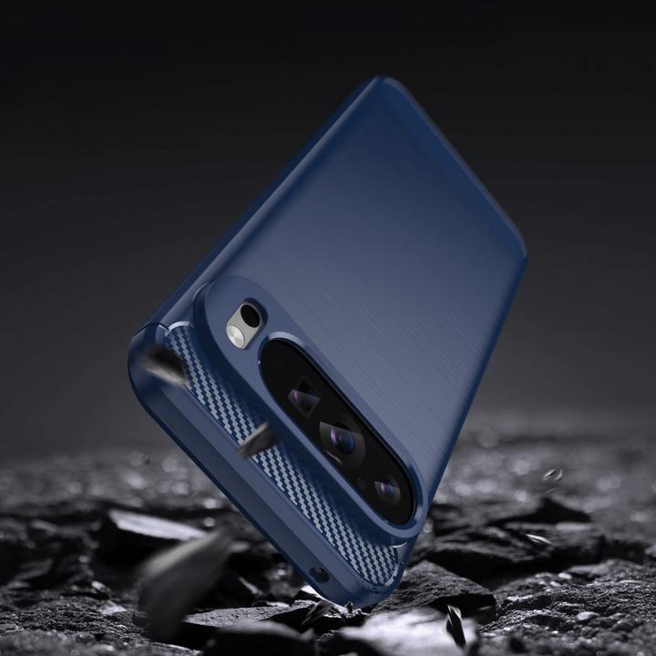 Produktbild Cover-Discount Google Pixel 9 Pro XL - Metall Carbon Look Hülle (Google Pixel 9 Pro XL)