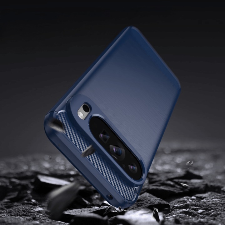 Actual product image Cover-Discount Google Pixel 9 Pro XL - Metal Carbon Look Cover (Google Pixel 9 Pro XL)
