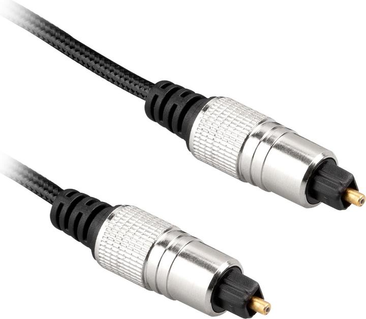 Ekon Câble optique avec deux Toslink (1.80 m, TOSLINK)