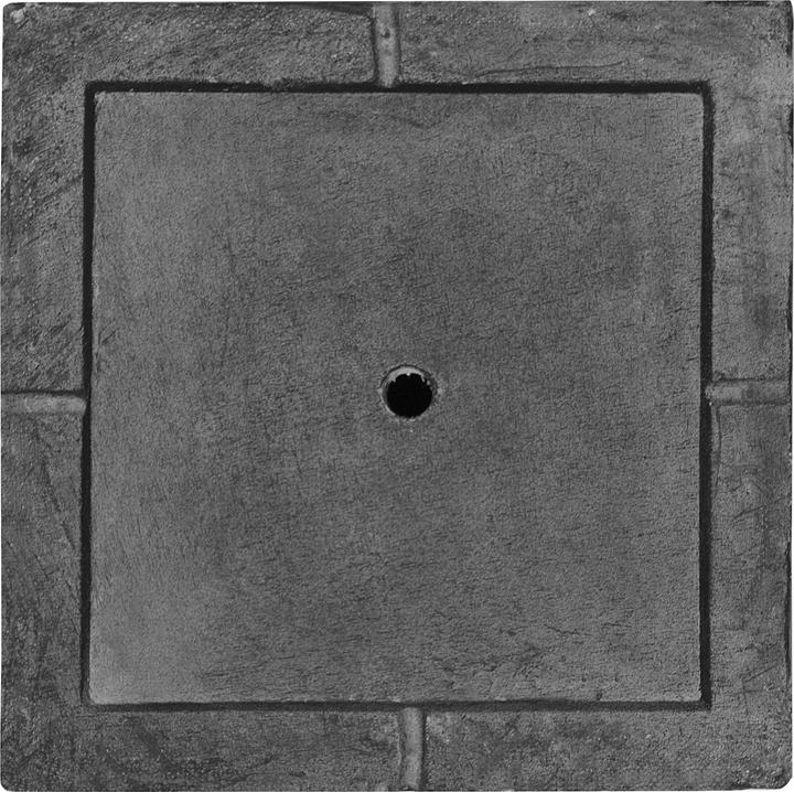 Actual product image Beliani Square pot 30 x 30 x 28 cm black PAROS (30 x 30 x 28 cm)