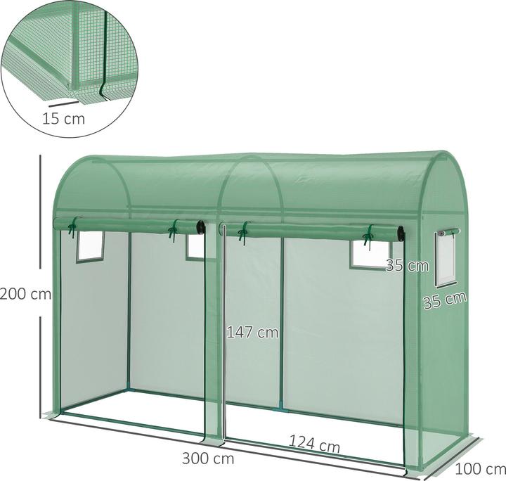 Produktbild Outsunny Foliengewächshaus
