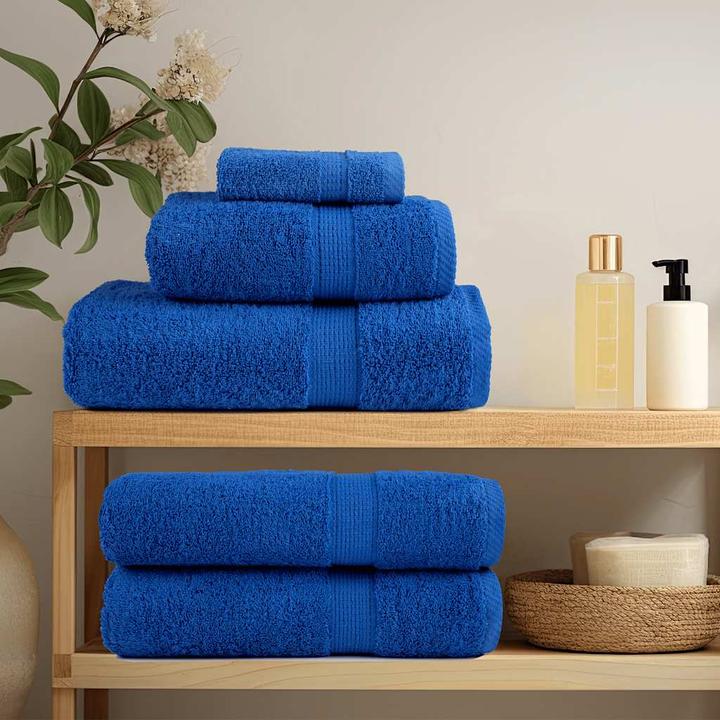 Immagine prodotto vidaXL Asciugamani da bagno 10 pz. Blu 100x150 cm 360 g/m² 100% cotone telo doccia (100 x 150 cm)