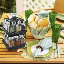 Cook Concept rotating carousel with 16 glass jars (16 l)